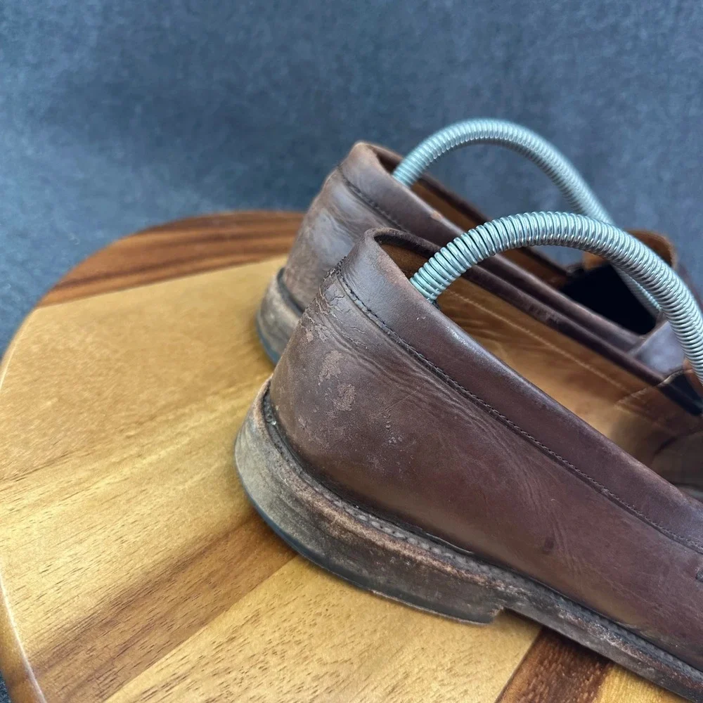 J Crew Ludlow Penny Loafers Mens 10D Dark Brown Classic Slip On Dress Shoes